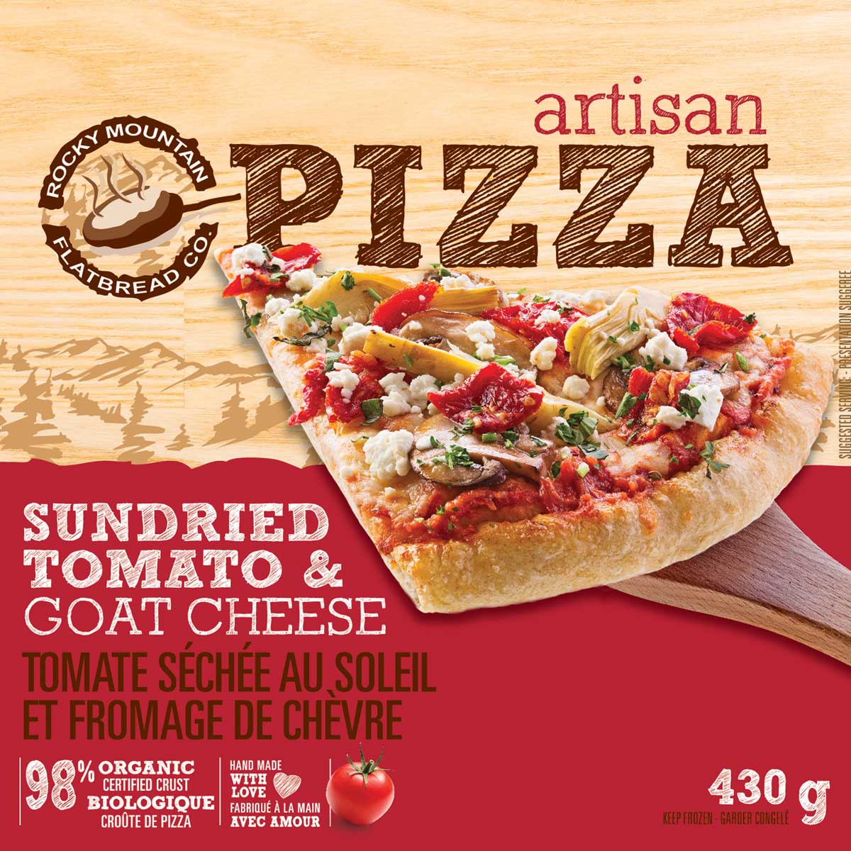 Take Home Frozen Sundried Tomato & Goat Cheese Pizza